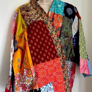 Repurposed Cotton Sari Robe by Art Studio Company